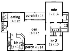 Floorplan 1 for House Plan #9035-00009