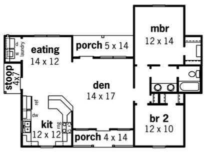 Floorplan1 for House Plan #9035-00009