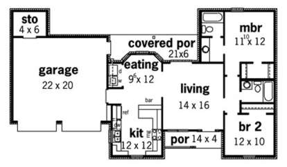 Floorplan1 for House Plan #9035-00010