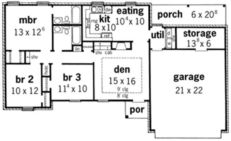 House Plan House Plan #15233 Drawing 1