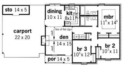 Floorplan 1 for House Plan #9035-00015