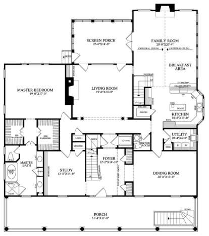 Floorplan 1 for House Plan #7922-00191