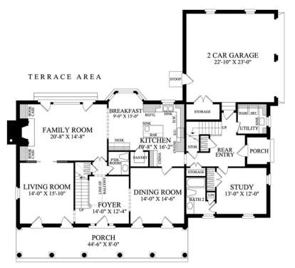 Floorplan 1 for House Plan #7922-00192