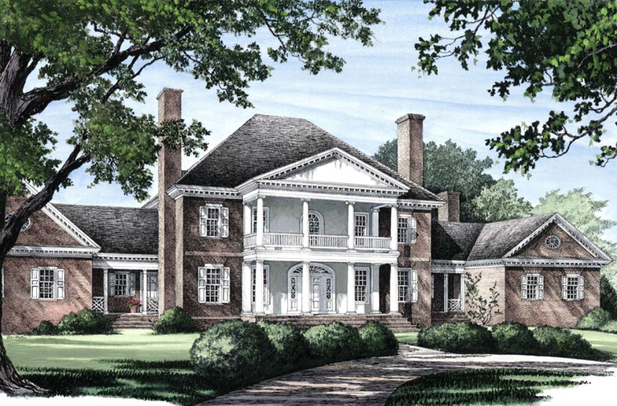 Colonial House Plan #7922-00193 Elevation Photo