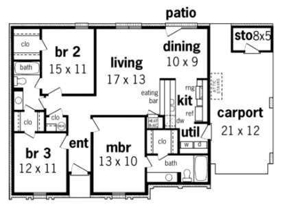 Floorplan1 for House Plan #048-00027