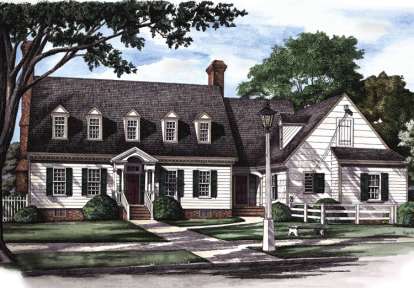 Southern House Plan #7922-00197 Elevation Photo