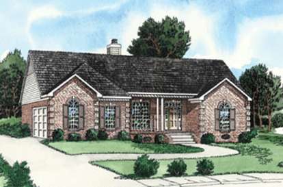 2 Bed, 2 Bath, 1141 Square Foot House Plan - #9035-00018