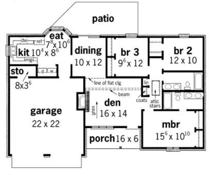 Floorplan1 for House Plan #9035-00022
