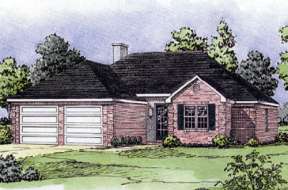 European House Plan #9035-00026 Elevation Photo