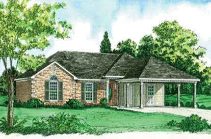 3 Bed, 2 Bath, 1221 Square Foot House Plan - #9035-00027