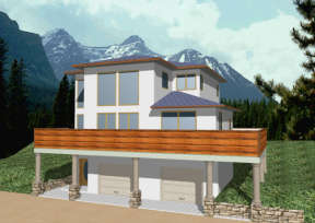 Mountain House Plan #039-00235 Elevation Photo