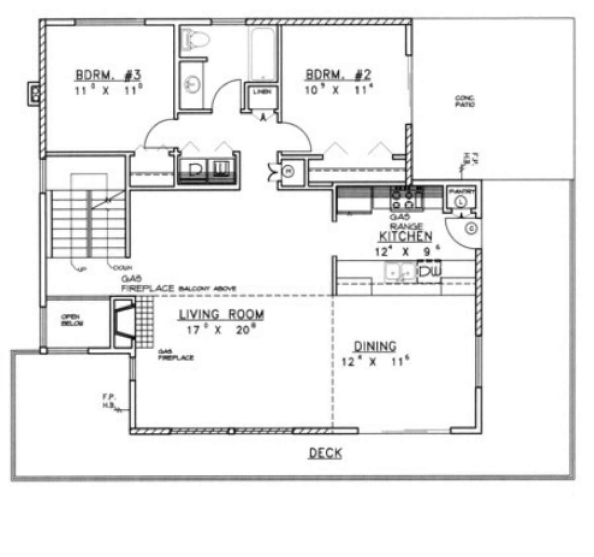 First Floor for House Plan #039-00235