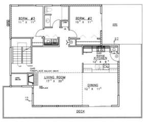 First Floor for House Plan #039-00235