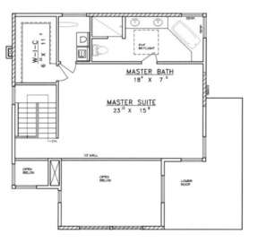 Second Floor for House Plan #039-00235
