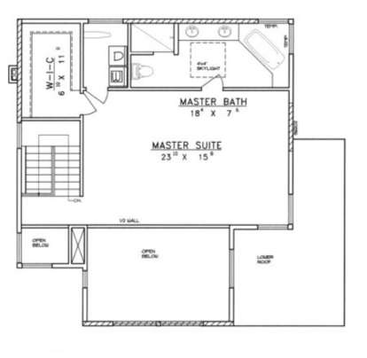 Second Floor for House Plan #039-00235