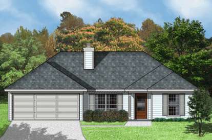 Ranch House Plan #9035-00036 Elevation Photo