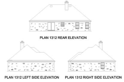 Ranch House Plan #9035-00045 Elevation Photo