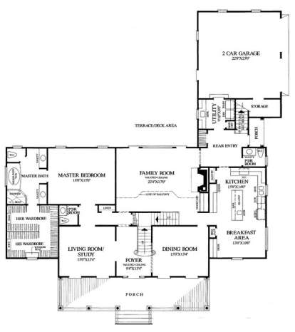 Floorplan 1 for House Plan #7922-00199