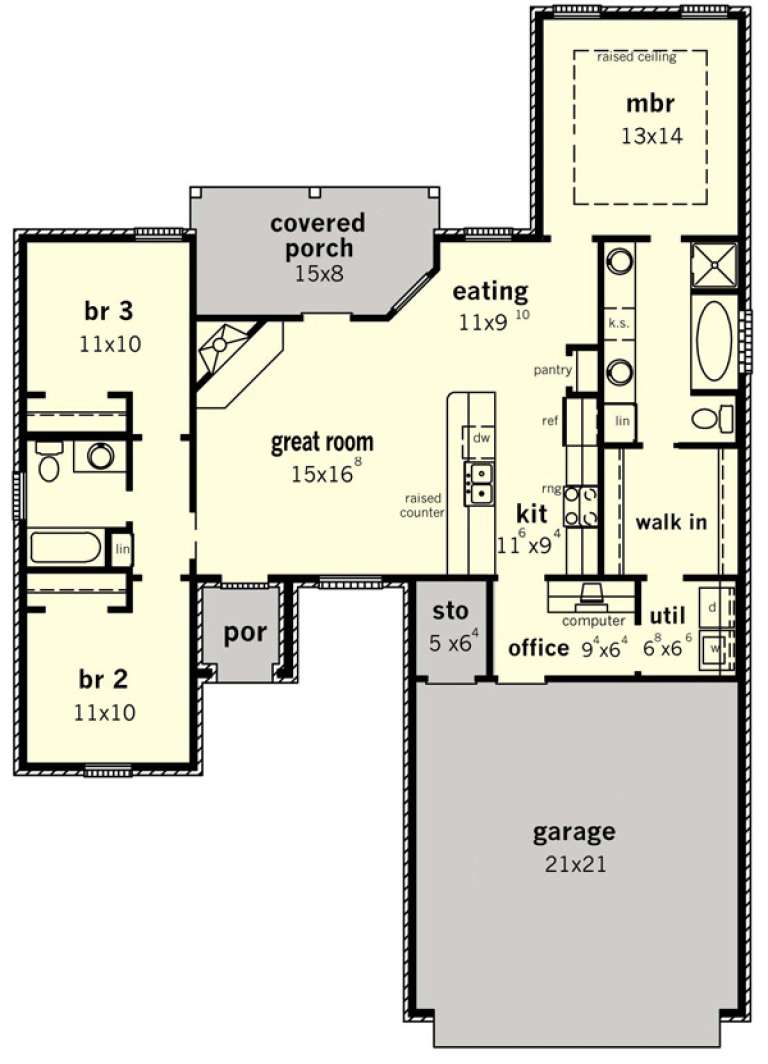 House Plan House Plan #15281 Drawing 1
