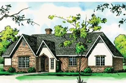 Ranch House Plan #9035-00054 Elevation Photo