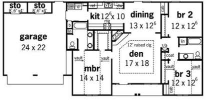 Floorplan 1 for House Plan #9035-00058