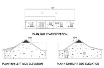 Ranch House Plan #9035-00059 Elevation Photo