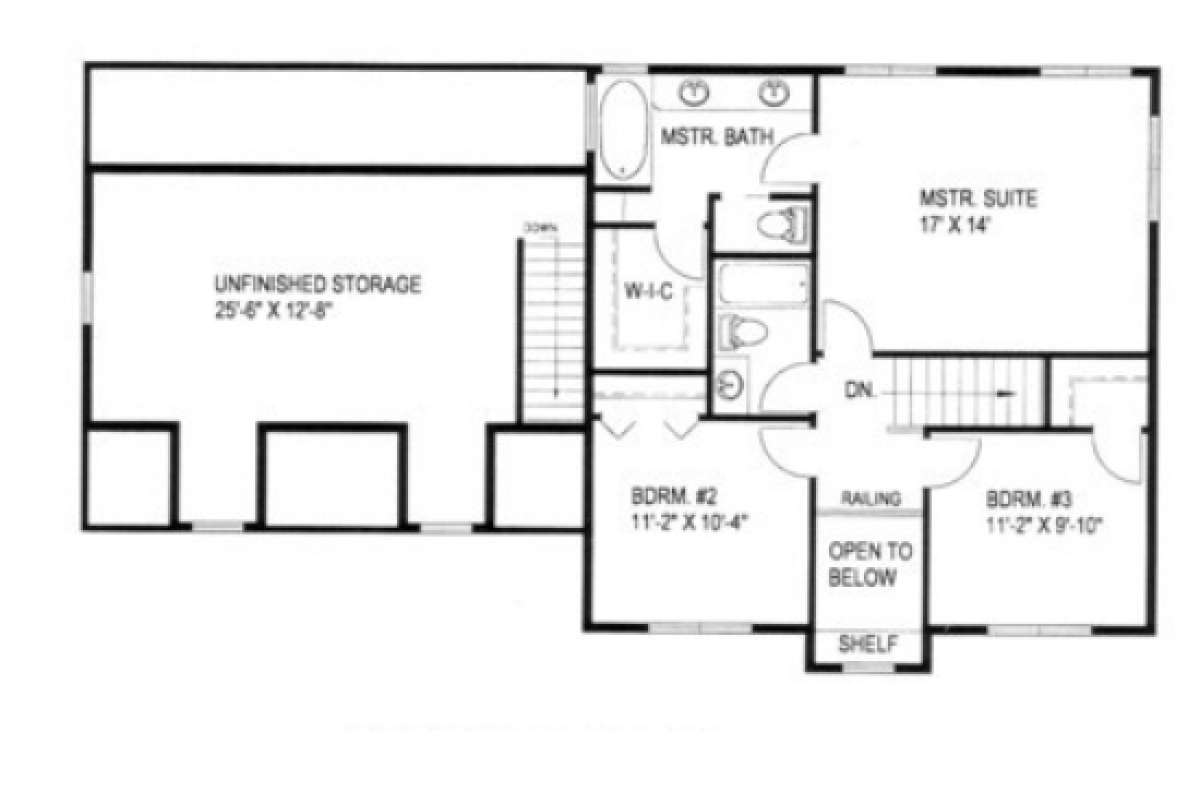 Second Floor for House Plan #039-00238