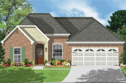 Ranch House Plan #9035-00064 Elevation Photo