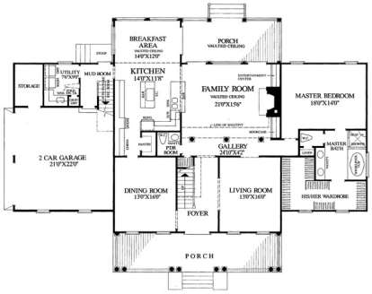 Floorplan 1 for House Plan #7922-00200