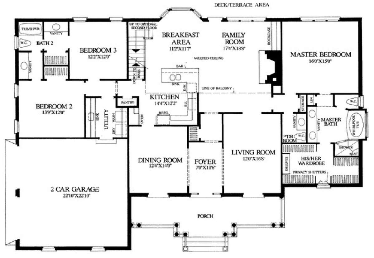 Floorplan 1 for House Plan #7922-00202