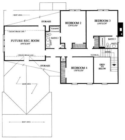 Floorplan 2 for House Plan #7922-00203