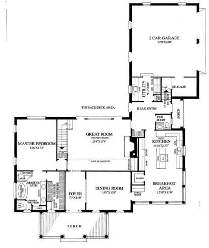 Floorplan 1 for House Plan #7922-00204