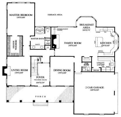 Floorplan 1 for House Plan #7922-00205