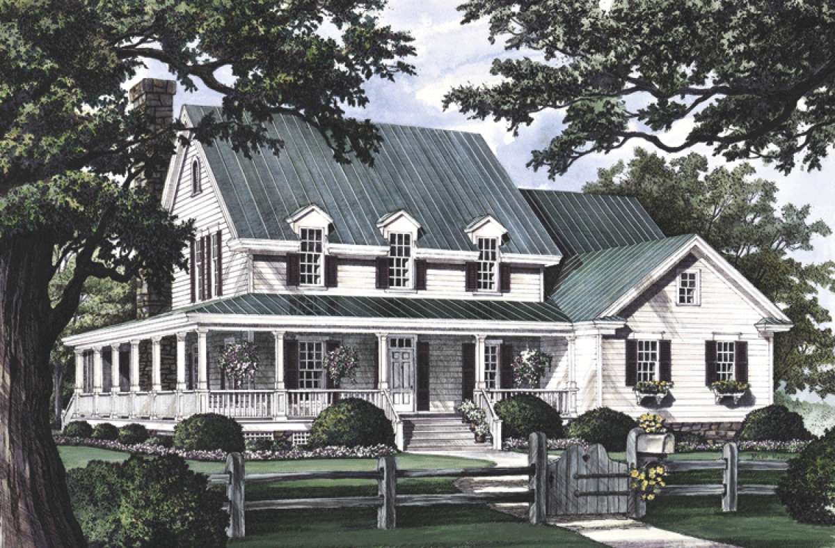 Country House Plan #7922-00208 Elevation Photo