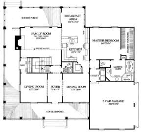 Floorplan 1 for House Plan #7922-00208