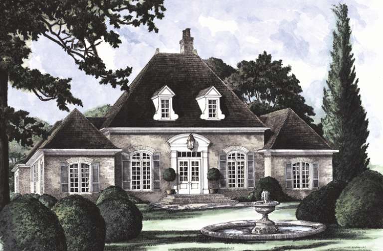 French Country House Plan #7922-00209 Elevation Photo