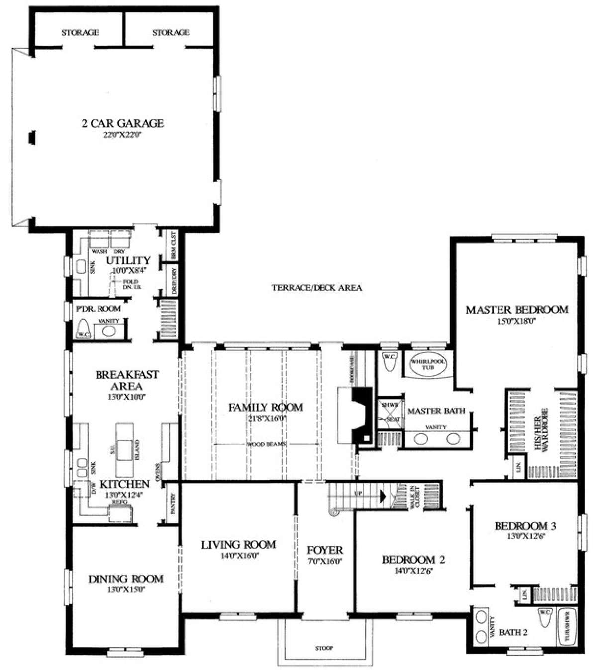 Floorplan 1 for House Plan #7922-00209