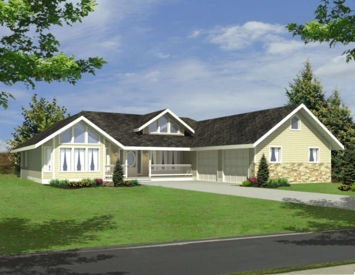 Ranch House Plan #039-00240 Elevation Photo