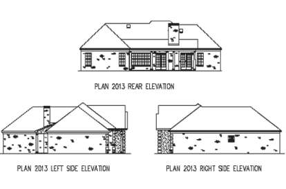 Ranch House Plan #9035-00074 Elevation Photo