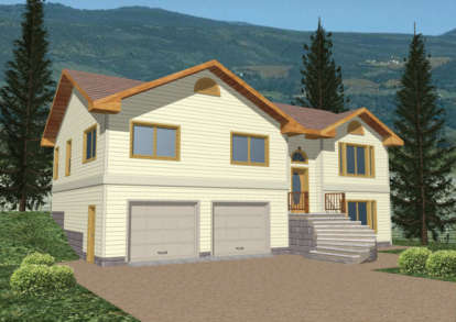 Contemporary House Plan #039-00241 Elevation Photo