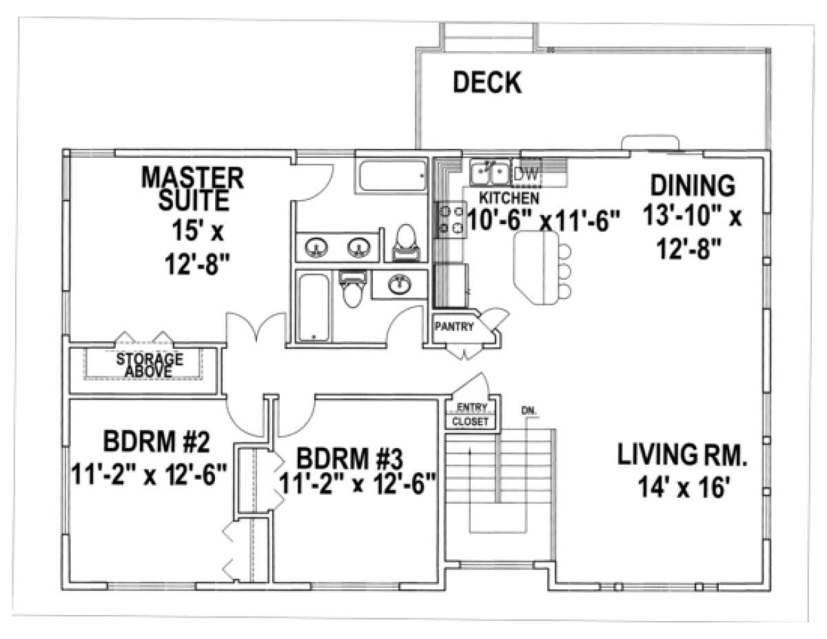 Main Floor for House Plan #039-00241