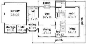 Floorplan 1 for House Plan #9035-00078
