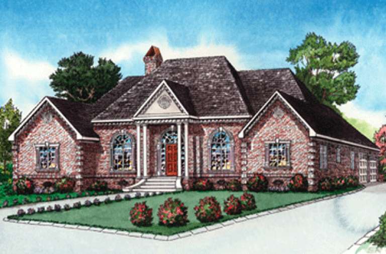 European House Plan #9035-00082 Elevation Photo
