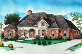 European House Plan #9035-00083 Elevation Photo