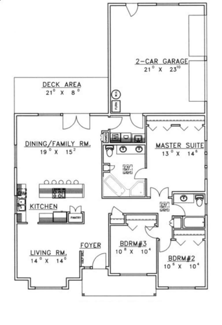 House Plan House Plan #1533 Drawing 1