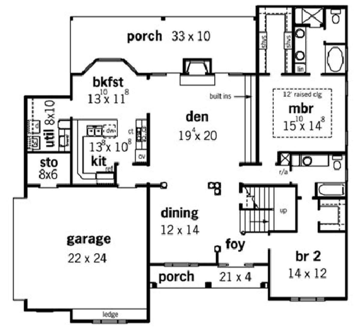 Floorplan 1 for House Plan #9035-00087