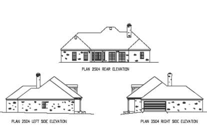 European House Plan #9035-00088 Elevation Photo