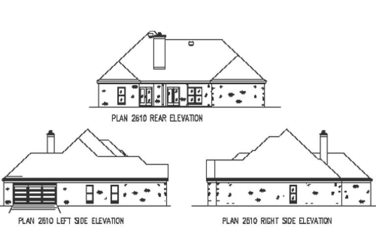 Ranch House Plan #9035-00095 Elevation Photo
