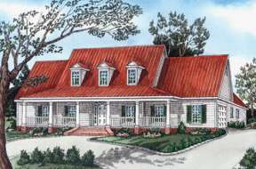 Ranch House Plan #9035-00099 Elevation Photo