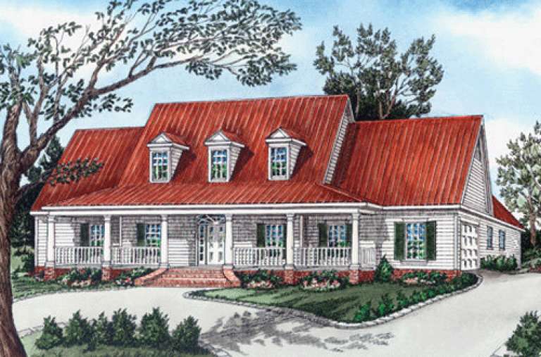 Ranch House Plan #9035-00099 Elevation Photo